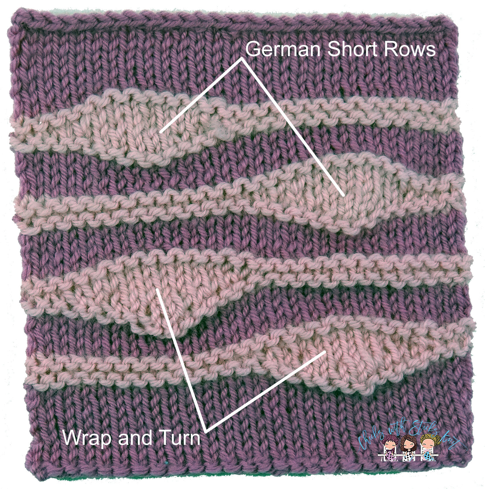 How To Knit German Short Rows, Or Double Stitch Short Rows